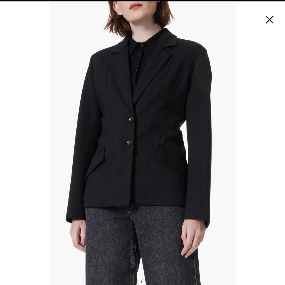 DEE OCLEPPO Women Angela Seamed Double Button Blazer Lining 30238006 Size 14